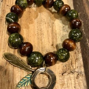 Forest Green & Warry Brown Bracelet